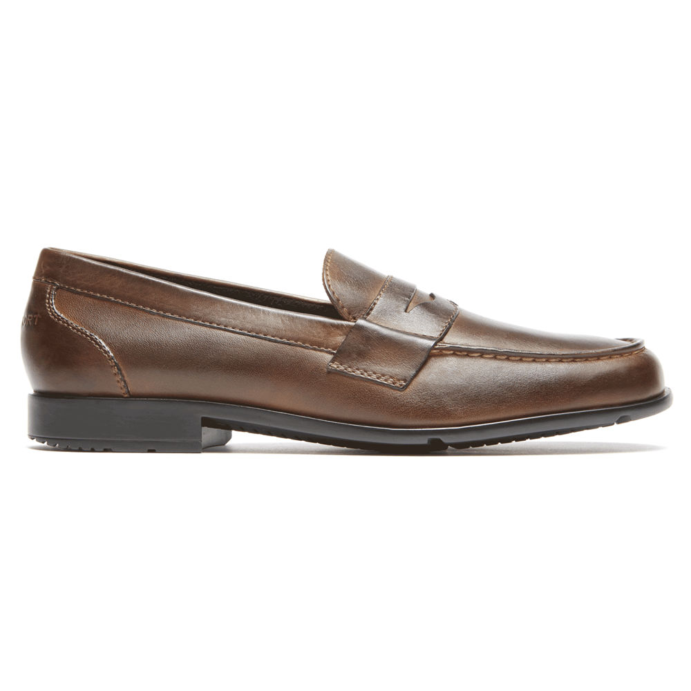 Mocassins Rockport Homem Marrom Escuro - Classic Penny - 76894EPJZ